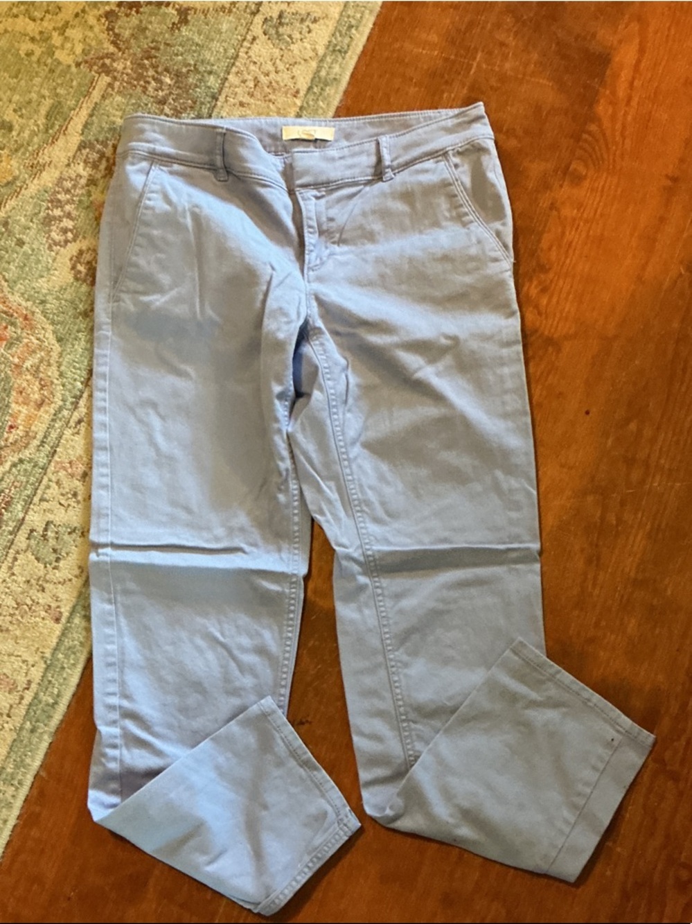 Light Blue Women's Stretch -LOFT Chino Jeans